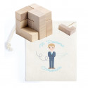 Jeu d adresse square tetris dans un sac d autocollants de communion