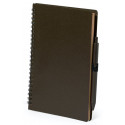 Carnet marron pour homme avec autocollant photo de mariage personnalisé