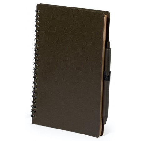 Carnet marron pour homme avec autocollant photo de mariage personnalisé