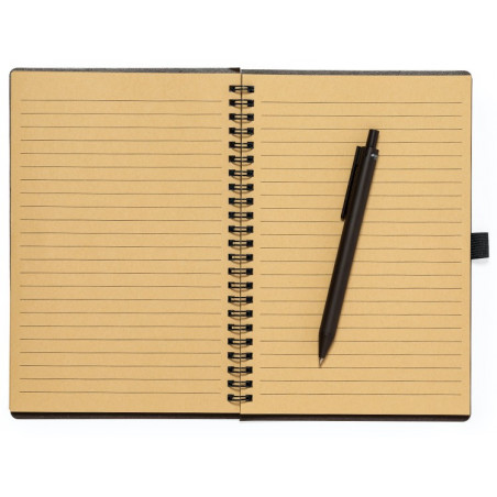 Carnet marron pour homme avec autocollant photo de mariage personnalisé