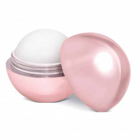Brillant à lèvres avec protection solaire présenté dans un sachet rose avec autocollant de communion