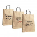 Porte-clés en peluche ours avec t-shirt dans un sac cadeau