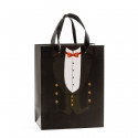 Baskets pour hommes noires dans un sac cadeau