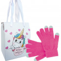 Gants tactiles avec boîte cadeau spéciale licorne pour cadeaux d amis