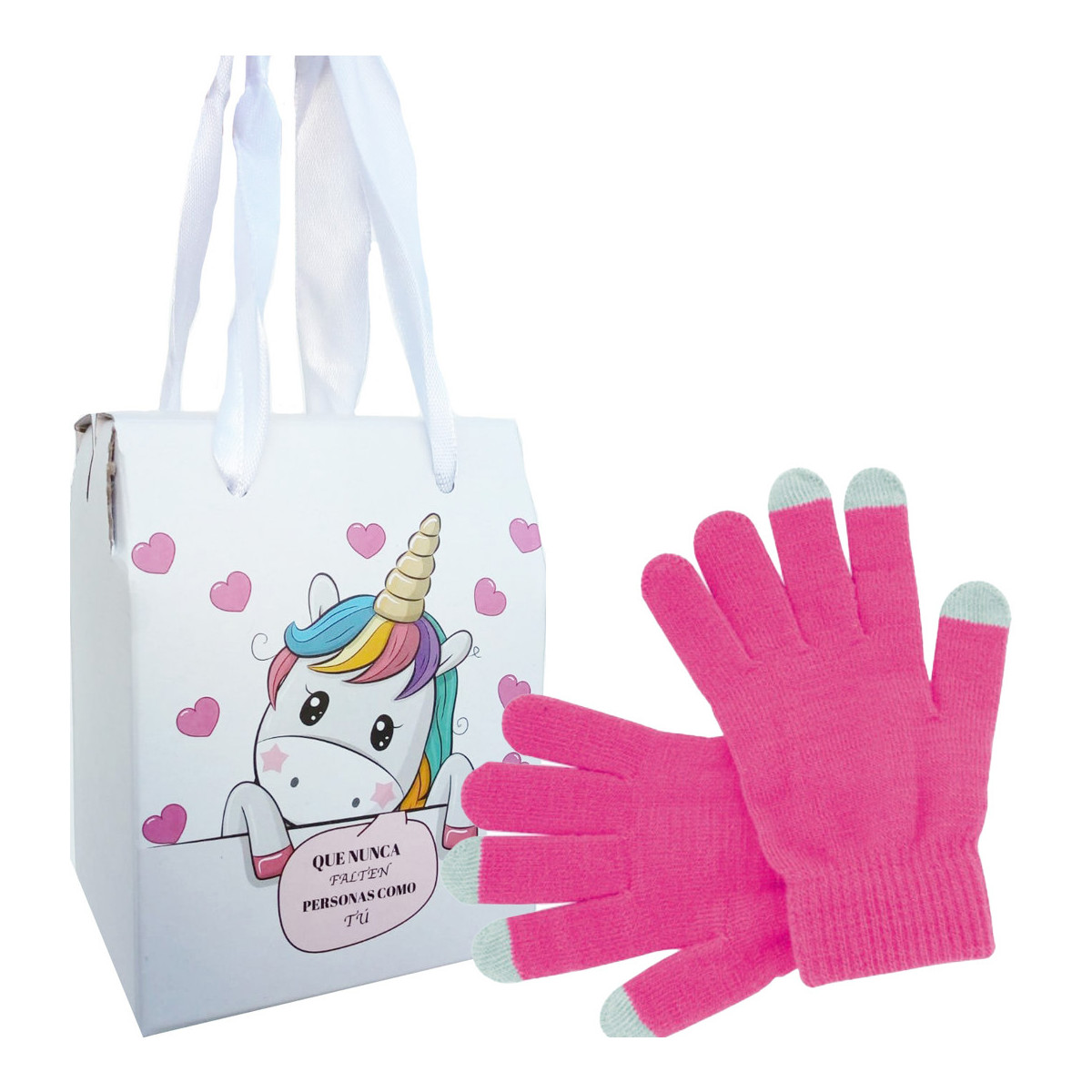 Gants tactiles avec boîte cadeau spéciale licorne pour cadeaux d amis