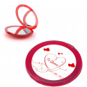Miroir de maquillage avec adhésif pour personnaliser avec une image pour un cadeau de la Saint-Valentin