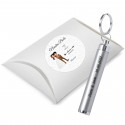 Lampe de poche fine personnalisée avec autocollant transparent et coffret cadeau