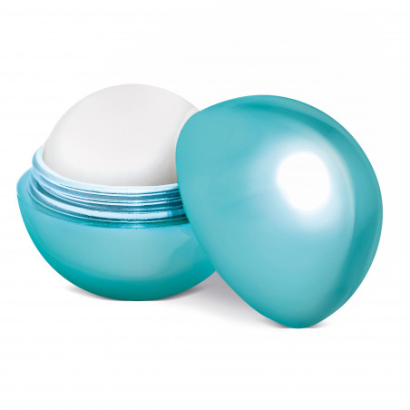 B gloss à lèvres boule dans une boîte de présentation et épingle décorative