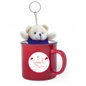 Mug personnalisé avec un ours en peluche pour un cadeau de Saint-Valentin pour une femme