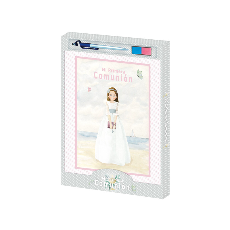 Livre de signatures et d'empreintes communion de fille