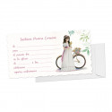Blister de 10 cartes d'invitation pour la première Communion fille