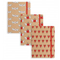 Cahier avec fermeture élastique et couverture rigide à offrir pour l'occasion