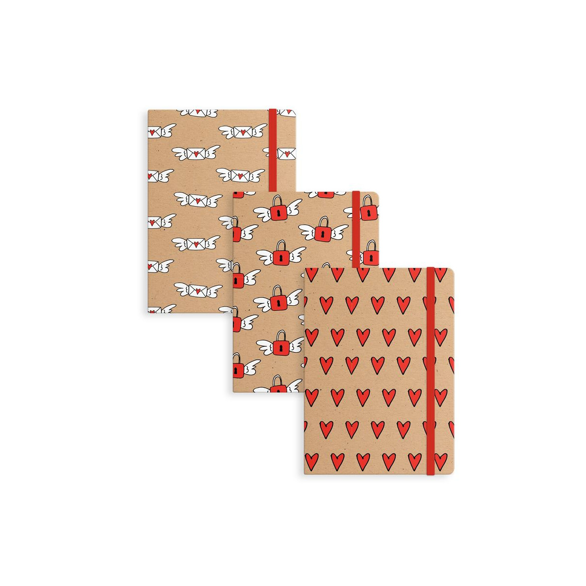 Cahier avec fermeture élastique et couverture rigide à offrir pour l'occasion