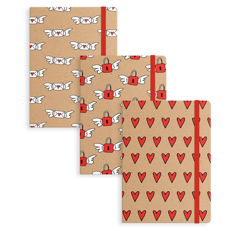 Cahier avec fermeture élastique et couverture rigide à offrir pour l'occasion