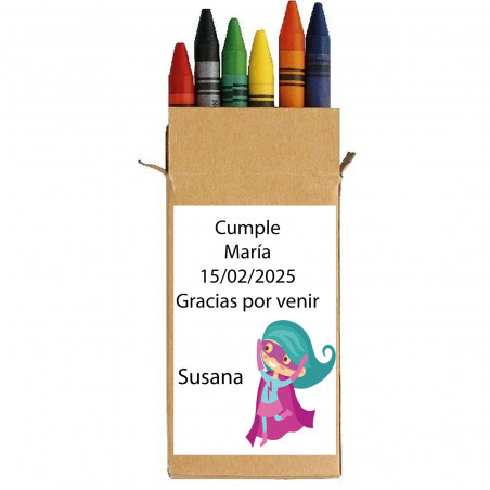 Boîte colorée avec autocollant personnalisé pour événement