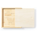 Puzzle tetris en bois présenté dans une boîte