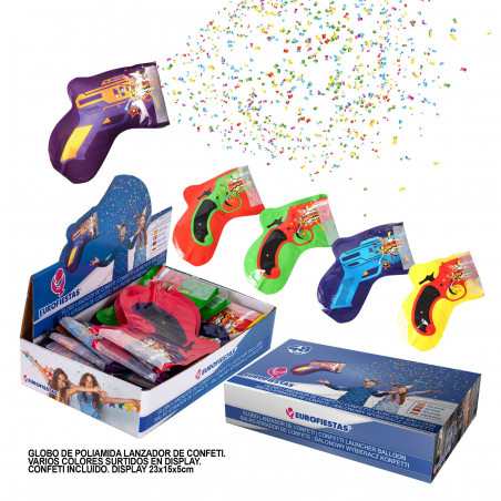 Lanceur de confettis en ballon en aluminium