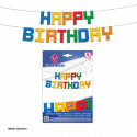 Guirlande de lettres de joyeux anniversaire anglais