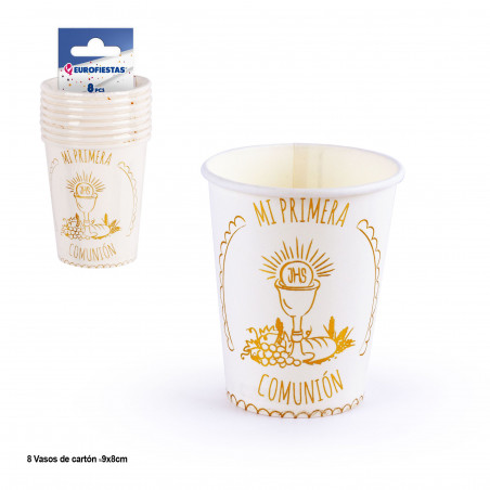 Pack de 8 gobelets jetables de communion