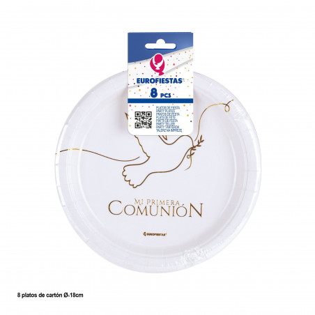 pack assiettes carton communion