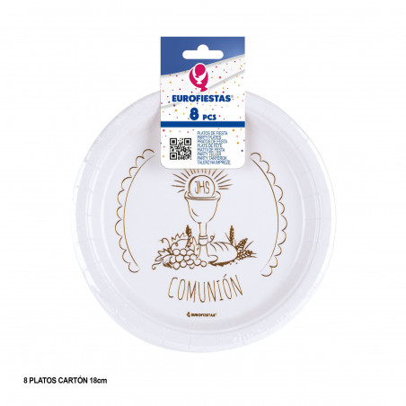 pack assiettes carton communion