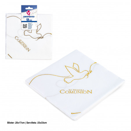 pack assiettes jetables première communion