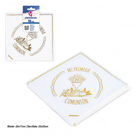 pack assiettes jetables première communion