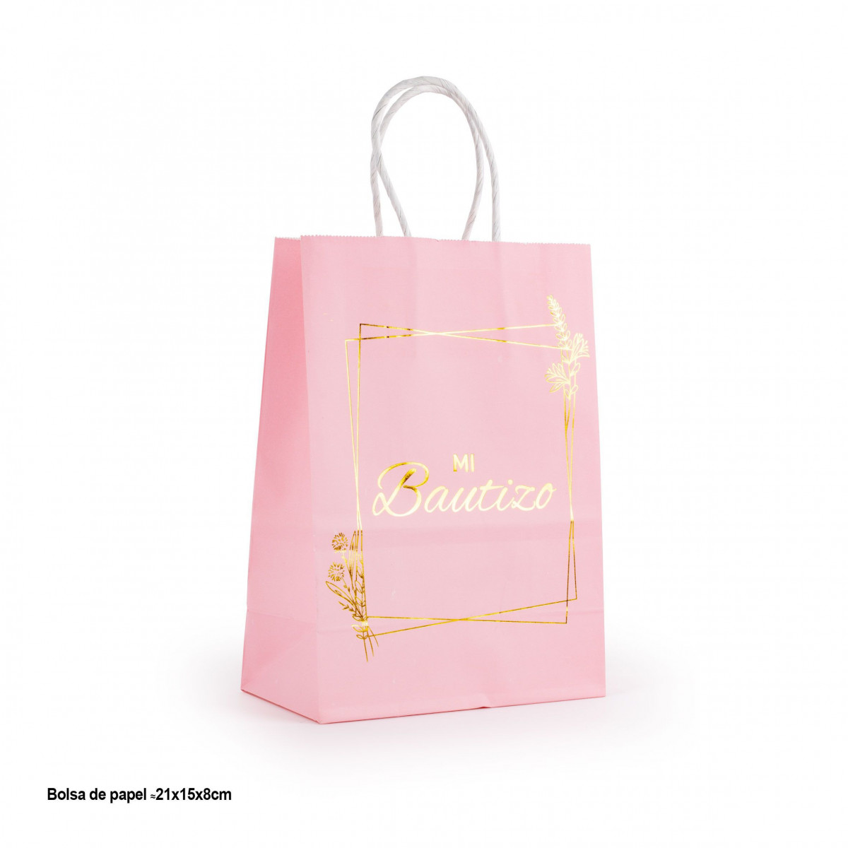 Sac en papier pour le baptême d une fille