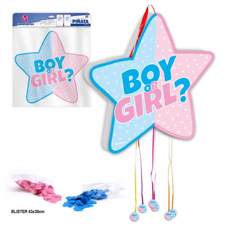 Pinata fille ou garçon en forme d étoile