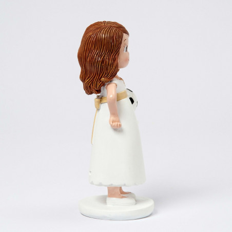 Figure gâteau communion footballeuse