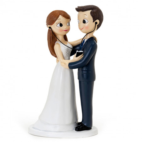 Figurine de gâteau de jeunes mariés