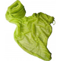 écharpe verte pour femme dans un sac avec autocollant émotionnel pour détail de retraite