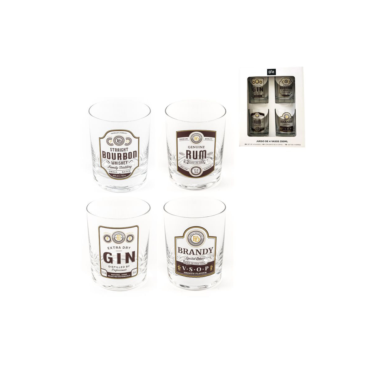Set de verres en cristal pour boissons