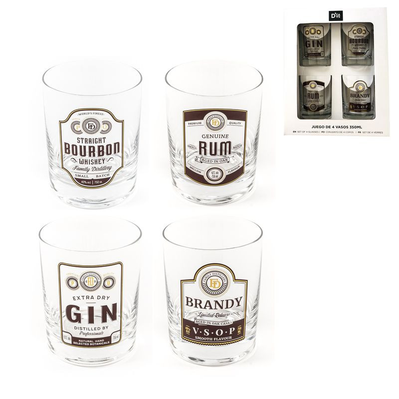 Set de verres en cristal pour boissons