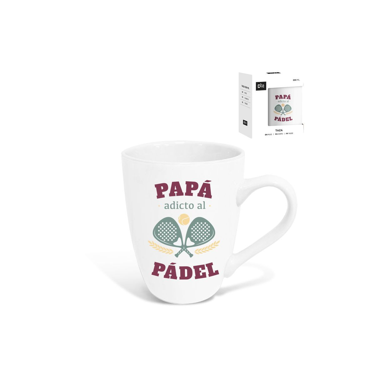 Tasse pour les pères qui jouent au padel