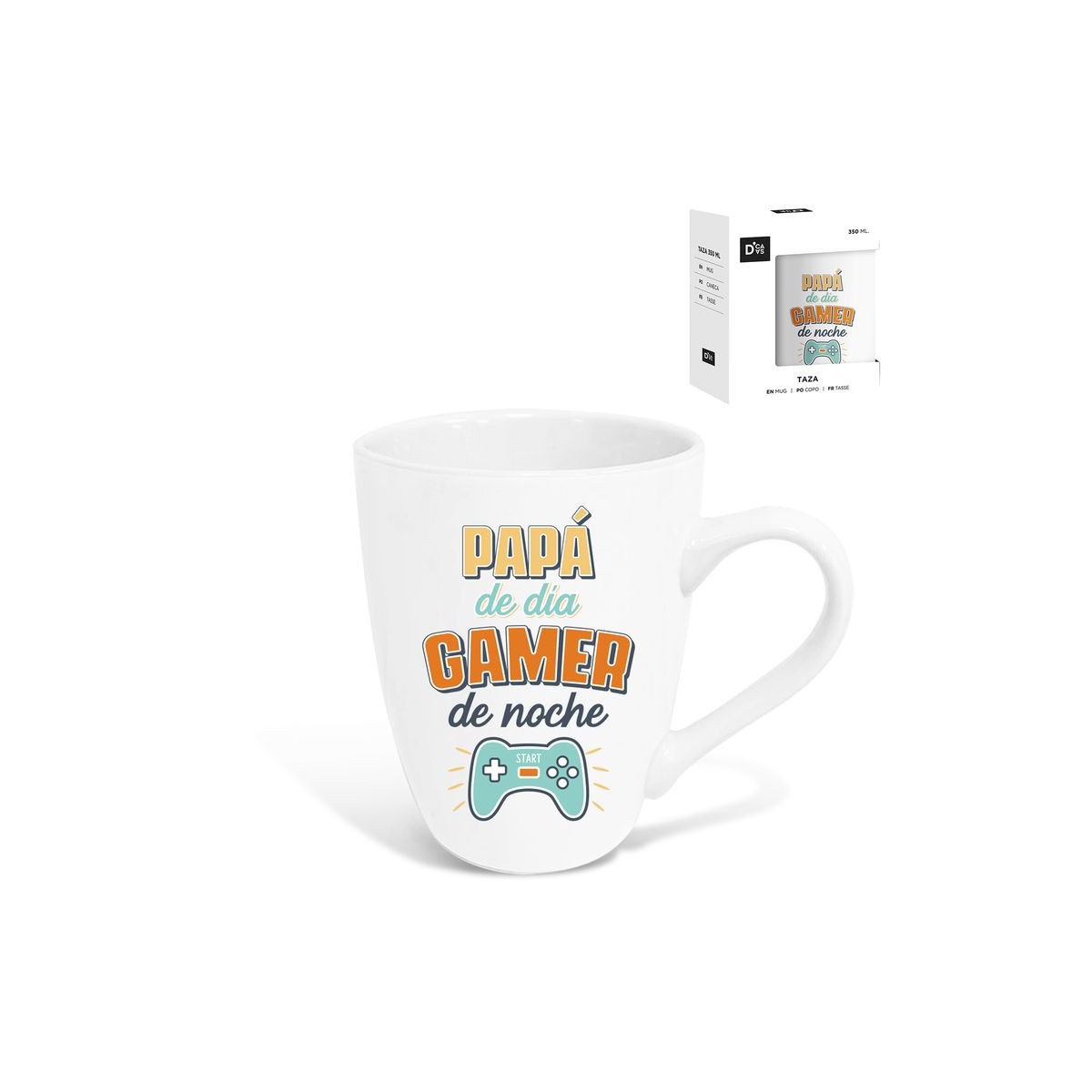 Tasse pour la fête des pères avec phrase gamer