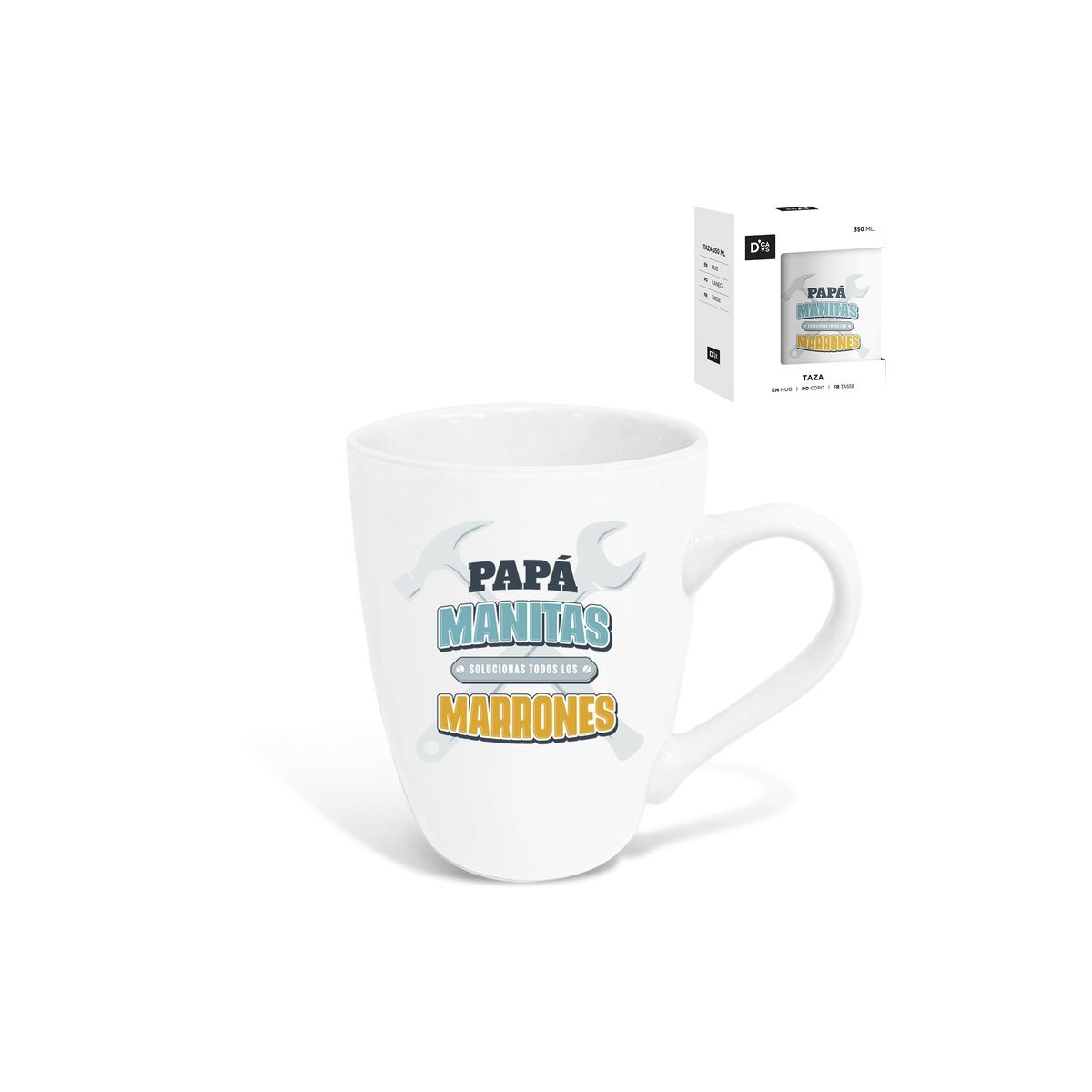 Tasse pour papa avec phrase de bricoleur