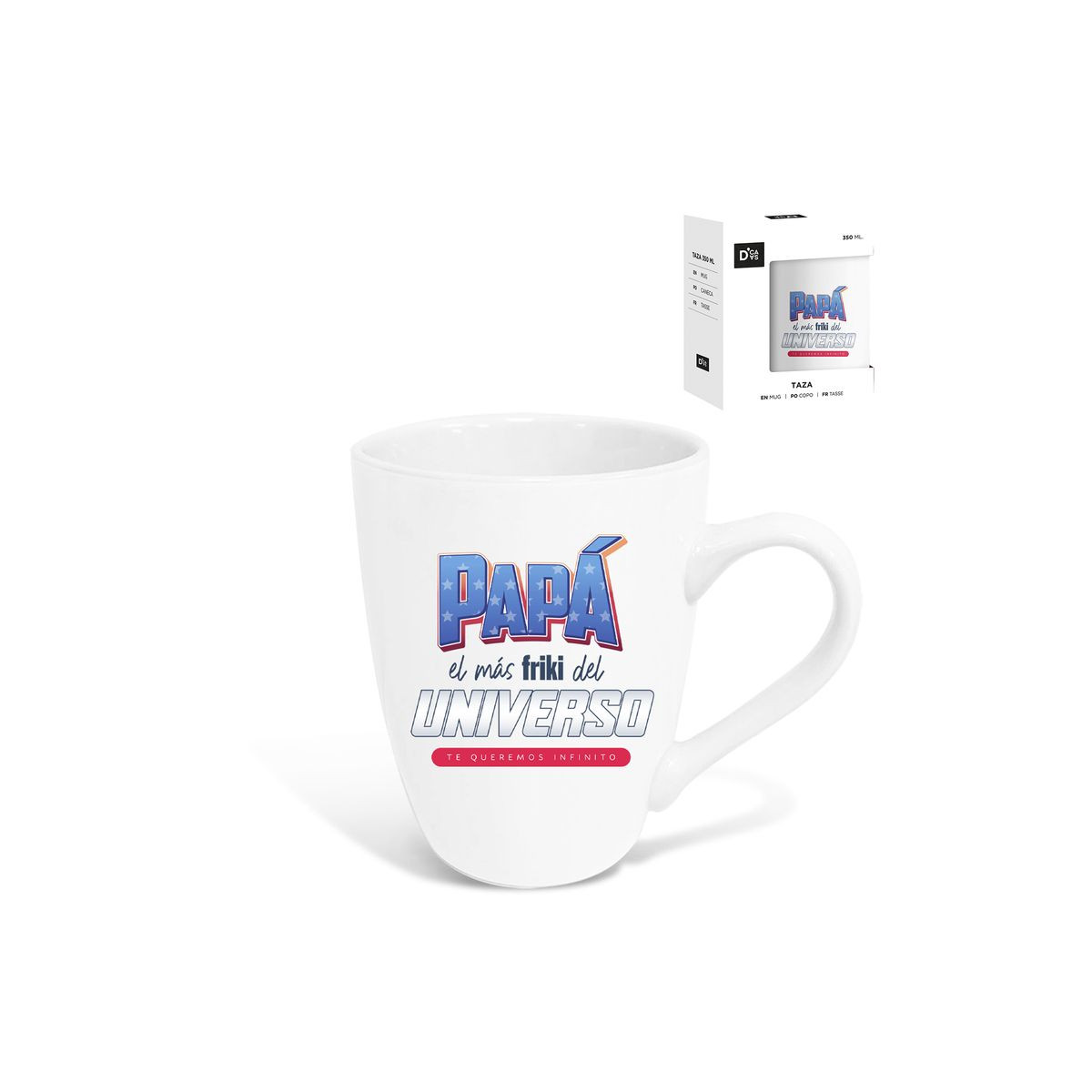 Tasse du jour du père avec un message humoristique