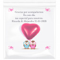 Carte de remerciement de mariage personnalisée