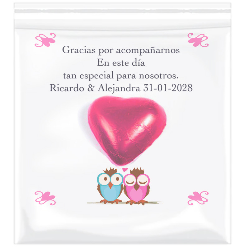 Carte de remerciement de mariage personnalisée