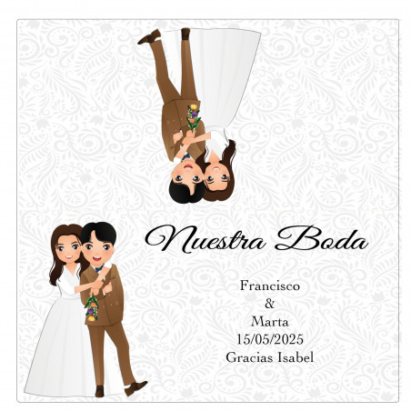 Décapsuleur de présentation de mariage personnalisé