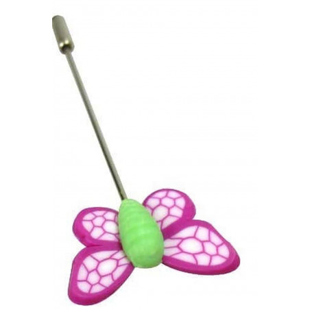 Broche personnalisée en forme de papillon avec carte