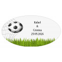 Autocollant de football personnalisé pour mariages, baptêmes, communions et anniversaires