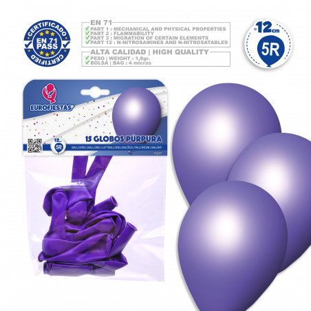 Ballons 5r 15 violets