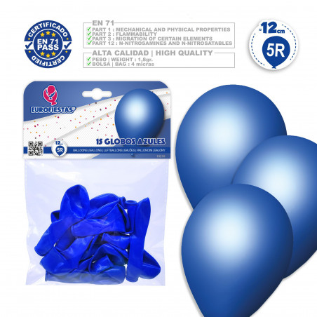 Ballons 5r 15 bleus