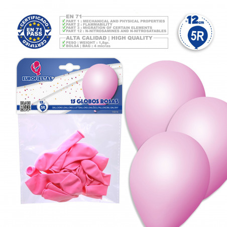 Ballons 5r 15 roses