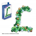 Arche de ballons organiques verts