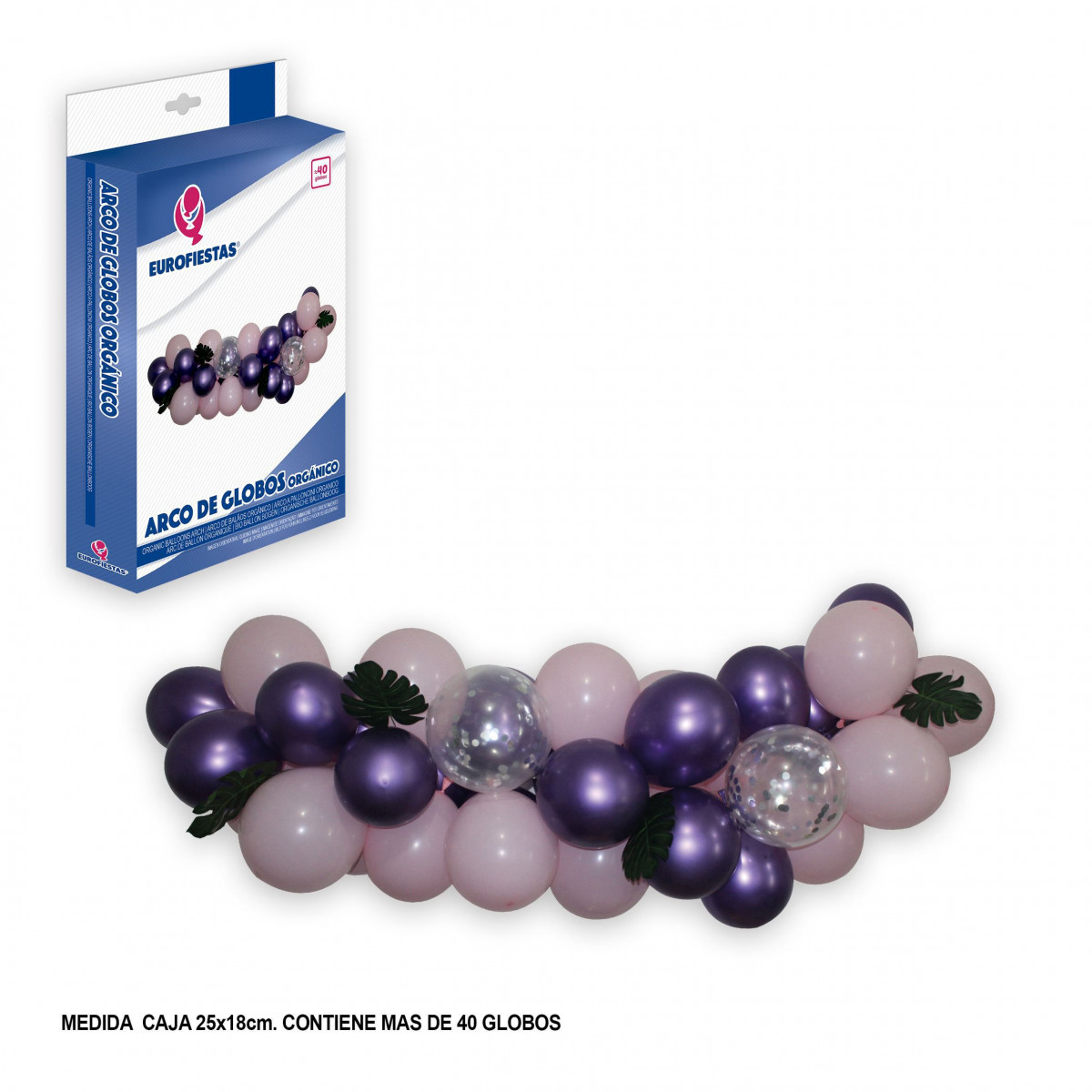 Arche de ballons bio lilas