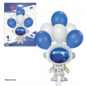 Ensemble de ballons en aluminium pour astronautes avec ballons en latex