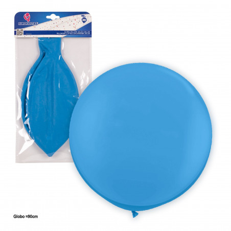 Ballon géant en latex bleu